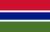 Vector flag of The Gambia. Proportion 2:3. Gambian national flag. Republic of The Gambia. Vector EPS 10